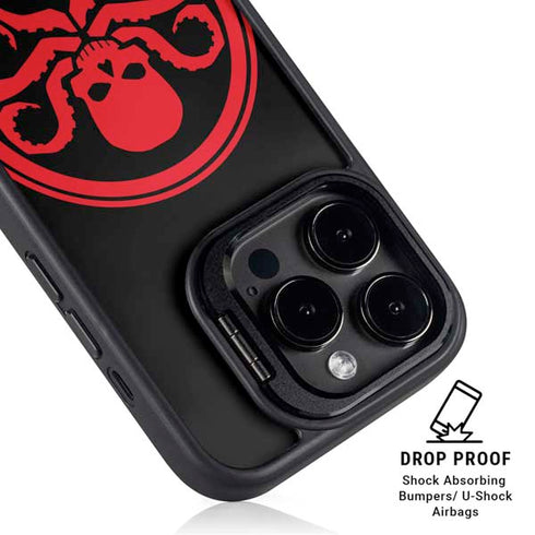Marvel Captain America Hydra Symbol iPhone 15 Pro Kickstand Case